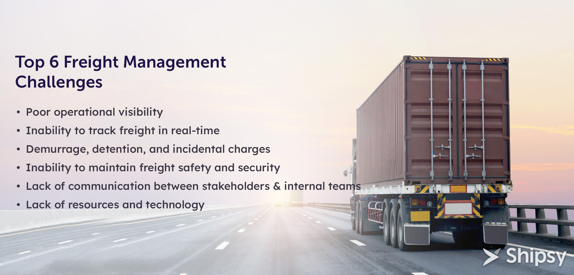 Freight Management Challenges
