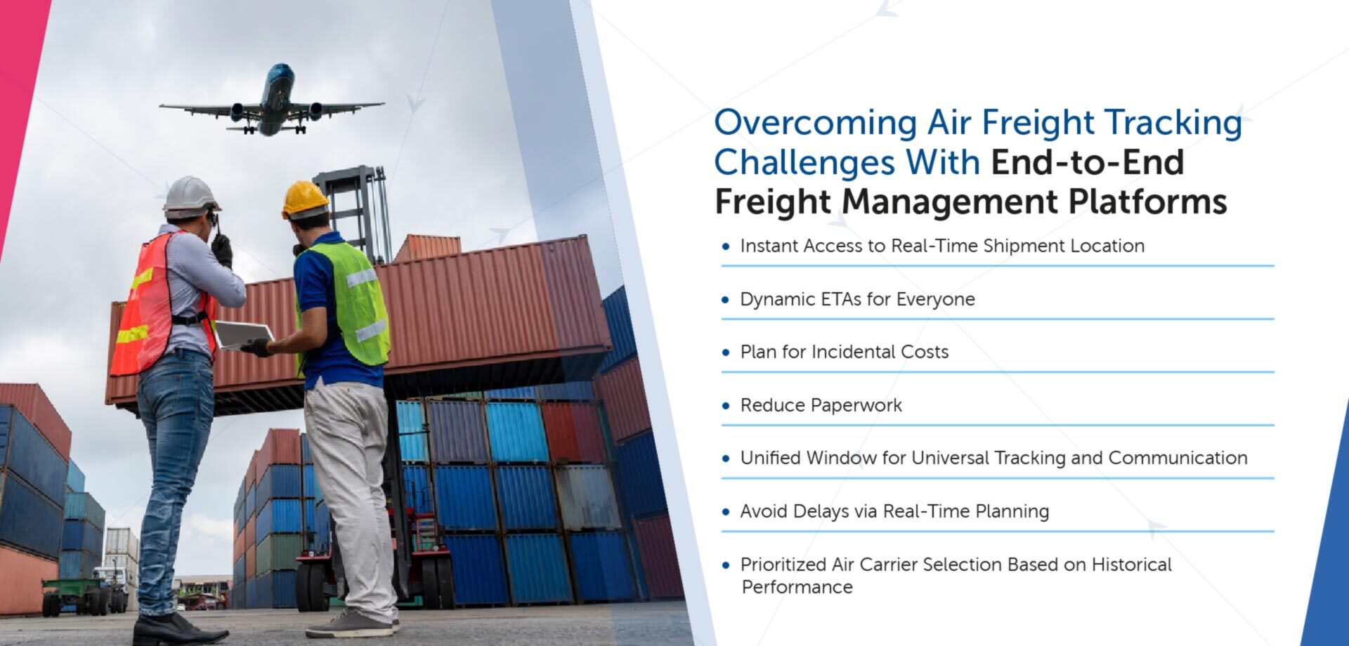 Air freight tracking software