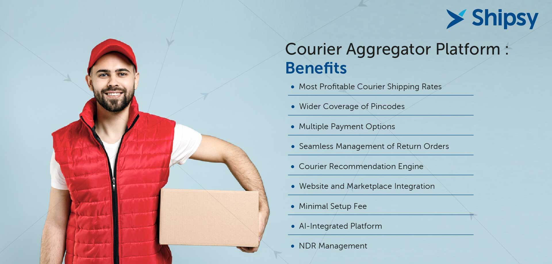 Courier aggregator platform benefits
