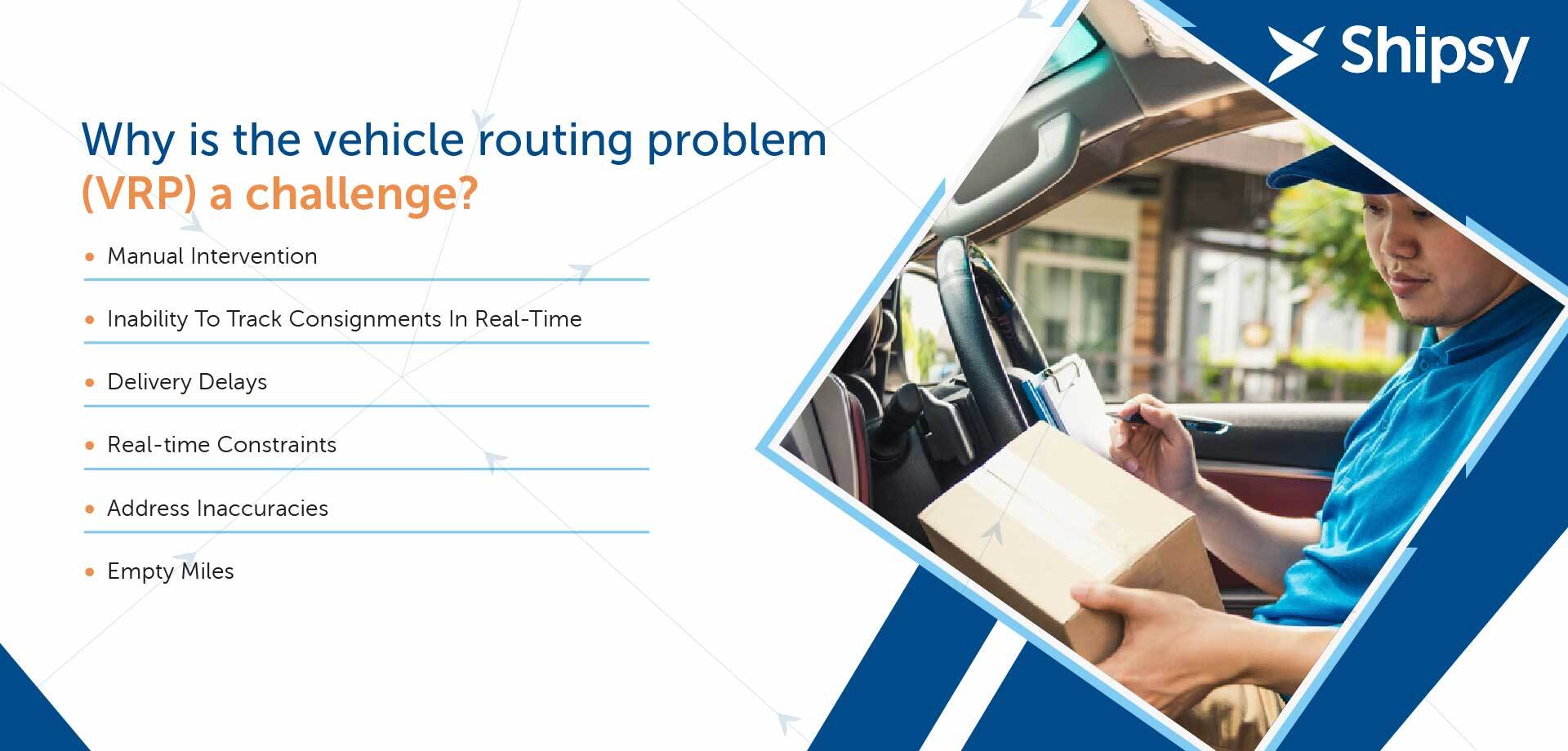 Vehicle routing challenges