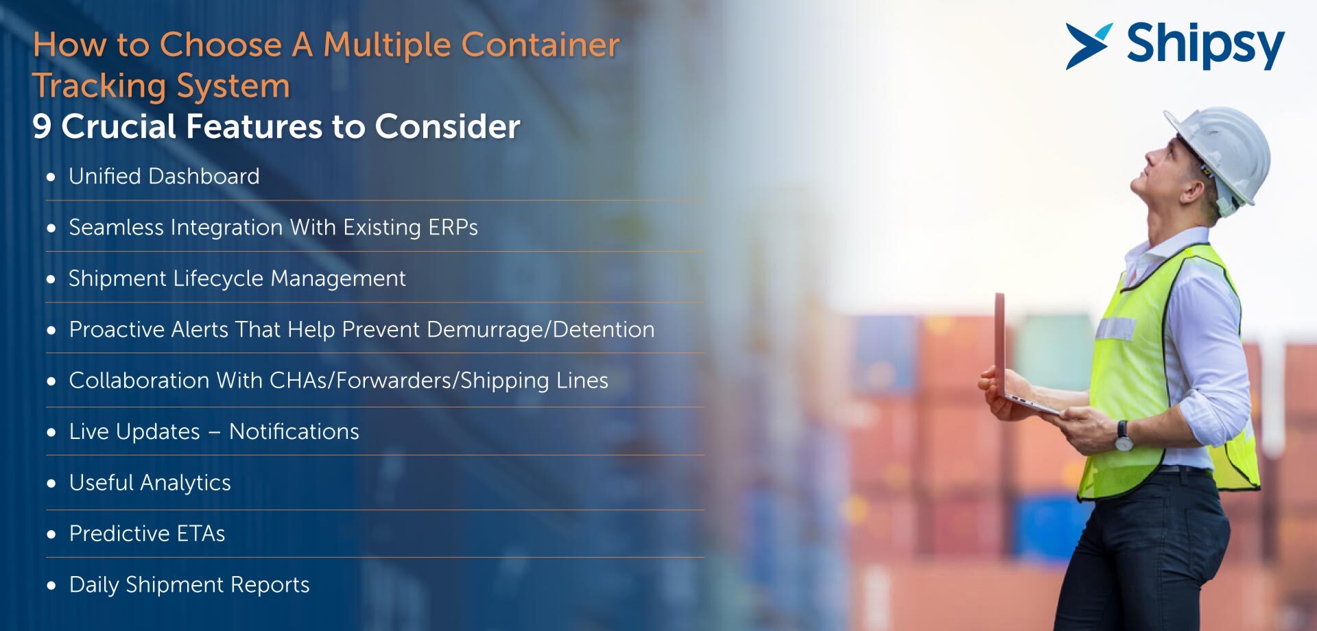 container tracking software features