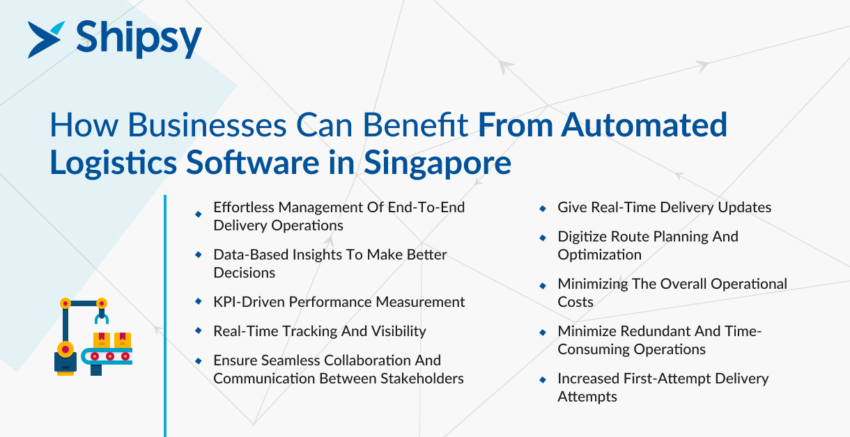 Logistics Software in Singapore - Benefits
