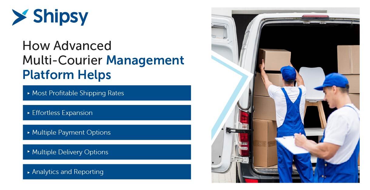 Advanced multi-courier management platform features