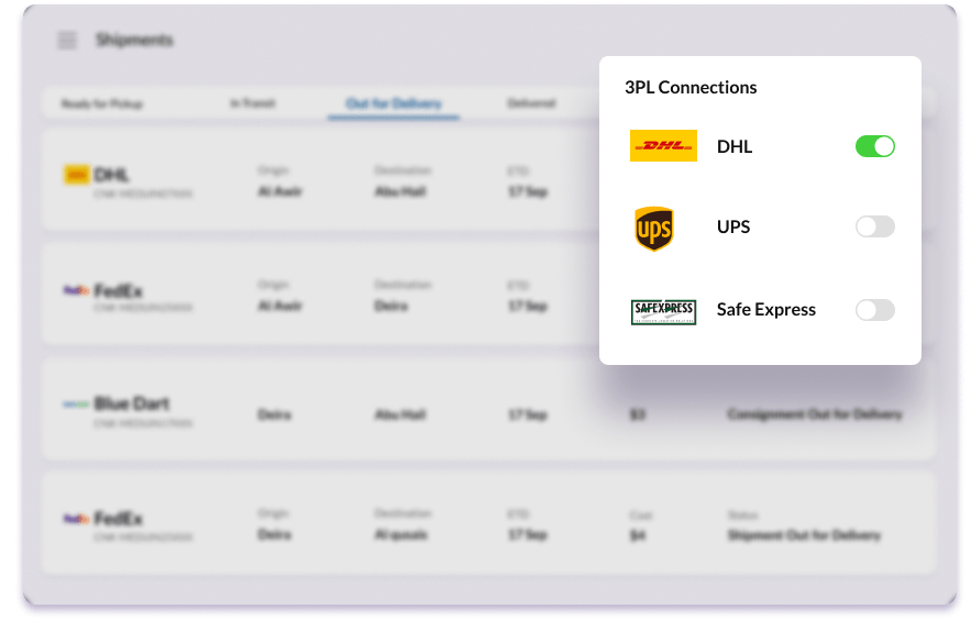 Manage 3PL