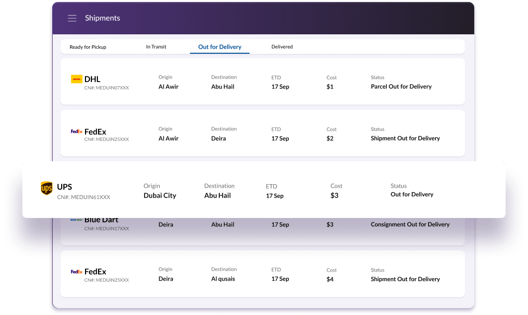 Unified Booking & Tracking